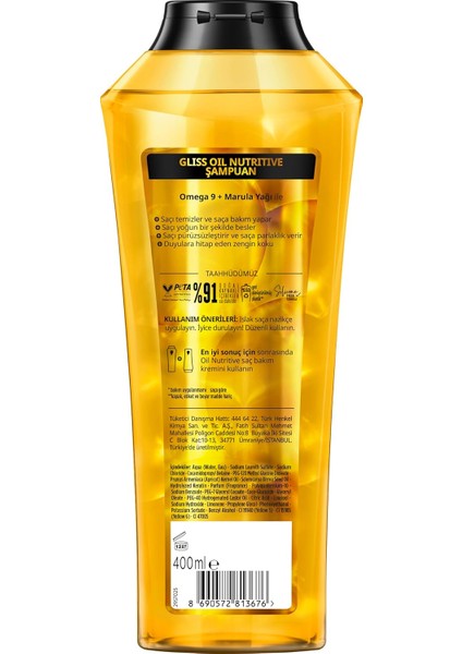 Oil Nutritive Şampuan 400ML