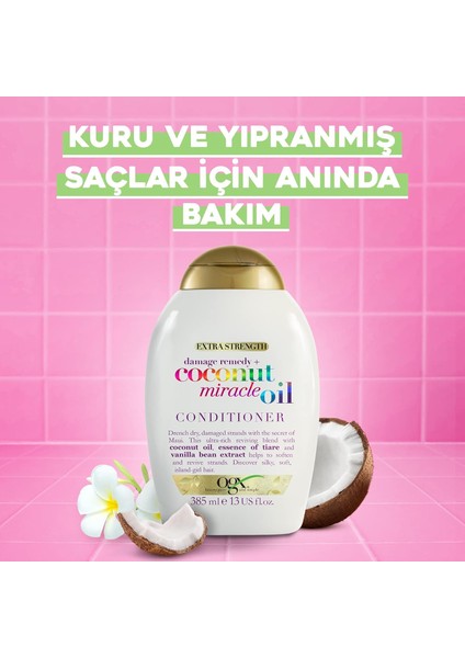 Yıpranma Karşıtı Coconut Miracle Oil Saç Bakım Kremi 385 ml fiyatları