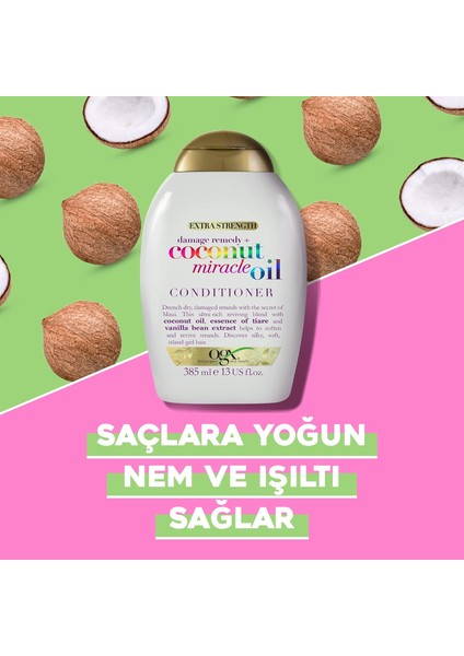 Yıpranma Karşıtı Coconut Miracle Oil Saç Bakım Kremi 385 ml indirimleri