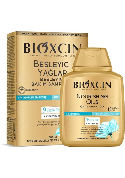Besleyici Yağlar Bakım Şampuanı 300 ml - Sülfatsız, Kuru ve Yıpranmış Saçlar