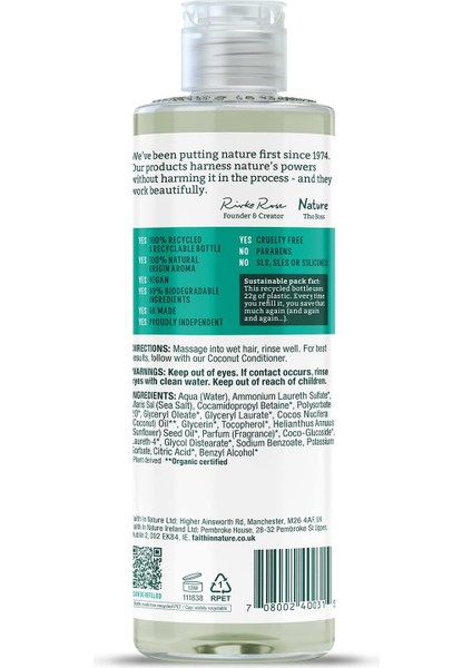 Coconut / %99 Doğal İçerikli Şampuan-Nemlendirici Hindistan Cevizi Normal&kuruya Dönük Saçlar İçin modelleri