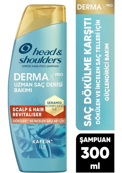 Dermaxpro Scalp & Hair Revitaliser Dökülme ve Şampuan Kafein ve Seramid ile 300ML