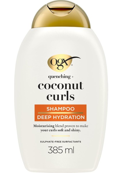 Bukleli Saçlar Için Nemlendirici Coconut Curls Şampuan (385 Ml)