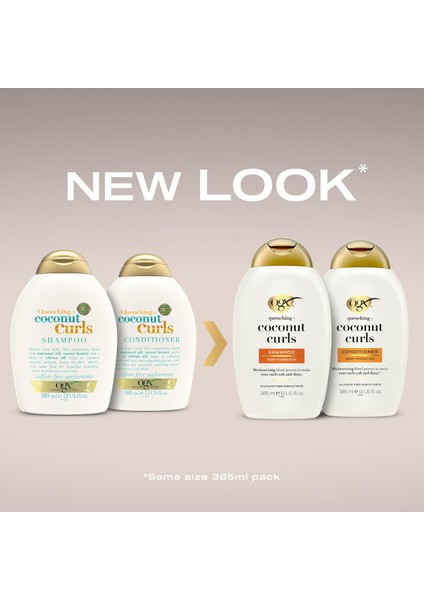 Bukleli Saçlar Için Nemlendirici Coconut Curls Şampuan (385 Ml)