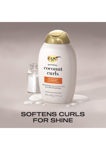 Bukleli Saçlar Için Nemlendirici Coconut Curls Şampuan (385 Ml)