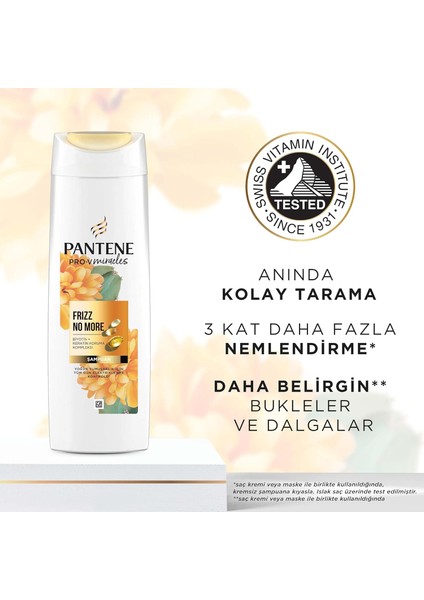Pro-V Miracles Frizz No More Elektriklenme Karşıtı Şampuan Kuru ve Kıvırcık Saçlar İçin 325 ml
