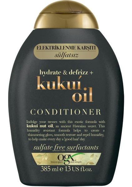 Kukui Oil Saç Bakım Kremi 385 ml