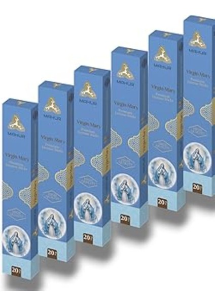 Premium Tütsü Çubukları, 6 Kutu, 120 Adet, Uzun Süreli Kullanım, Doğal ve Kaliteli