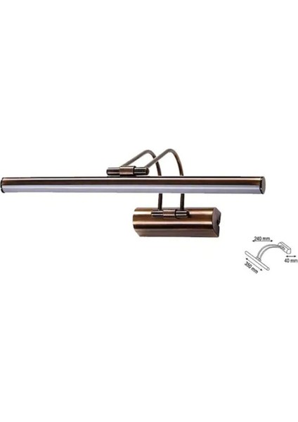 6W Eskitme Kasa Flüt Aplik 6500K / Beyaz Işık