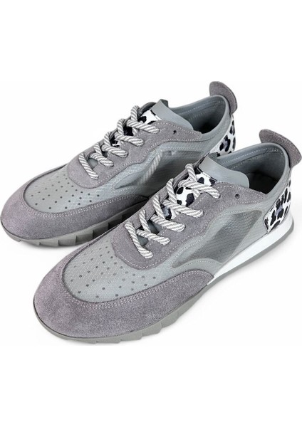 Trenox Gri Multi Hakiki Deri Fashion Kadın Sneaker modelleri