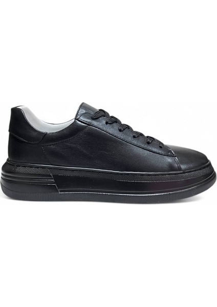 Nova Siyah Hakiki Deri Basic Kadın Sneaker