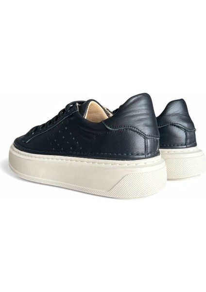 Ravella Hakiki Deri Basic Siyah Kadın Sneaker modelleri