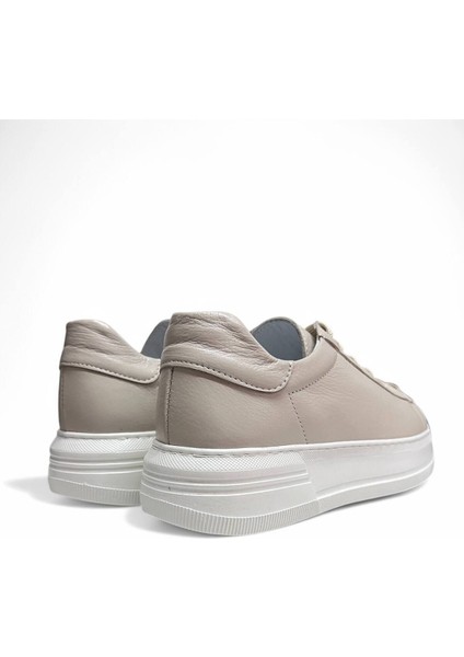 Nova Bej Hakiki Deri Basic Kadın Sneaker