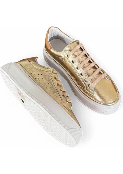 Ravella Hakiki Deri Basic Gold Kadın Sneaker fırsatları