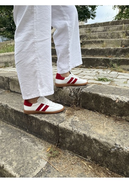 Ruby Beyaz Hakiki Deri Günlük Kadın Sneaker