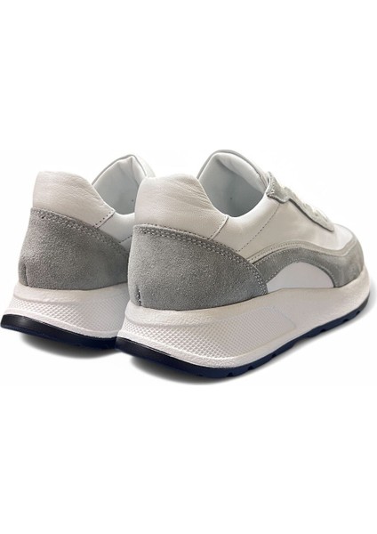 Terra Beyaz Hakiki Deri Fashion Kadın Sneaker