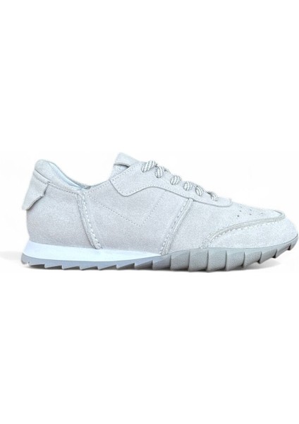 Revion Beyaz Süet Hakiki Deri Günlük Kadın Sneaker