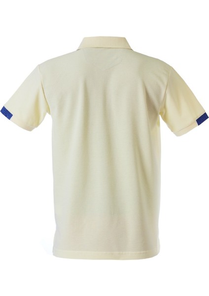 Polokoton % 100 Pamuk Polo Yaka Erkek T-Shirt – Açık Sarı, Düğmeli, Kısa Kollu, Yazlık Spor Model fırsatları