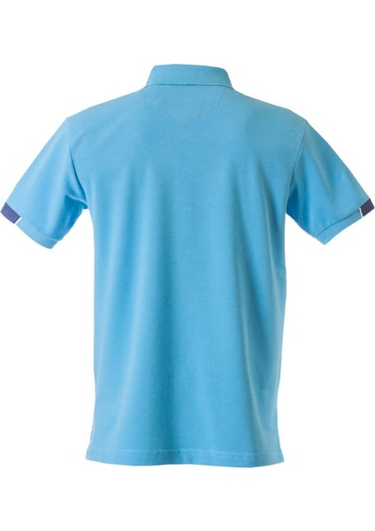 Polokoton % 100 Pamuk Polo Yaka Erkek T-Shirt – Mavi, Düğmeli, Kısa Kollu, Yazlık Spor Model fiyatları
