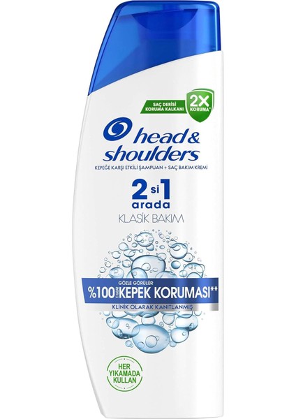 Klasik Bakım 2'si 1 Arada 330 ml Şampuan