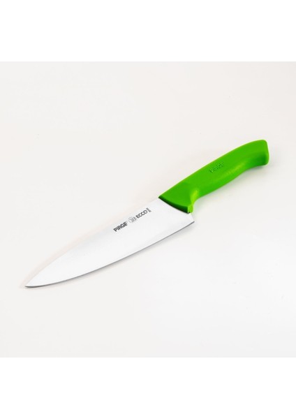 25 cm Yeşil Çelik Şef Bıçağı, Güçlü ve Dayanıklı, 1 Yıl Garanti