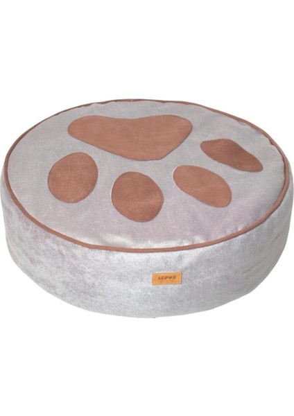 Yumuşak gri evcil hayvan yatağı 60x60 cm, konforlu uyku alanı