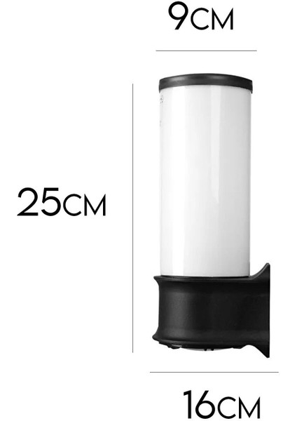 Şık Siyah İç ve Dış Mekan Aydınlatma Armatürü E27 Plastik Renk modelleri