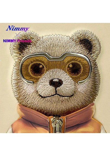 iPhone 15 Pro Max Uyumlu 3D Gözlük Fermuar Ayıcık Detaylı Nakış İşlemeli Kabartmalı Cool Cute Kılıf fiyatları