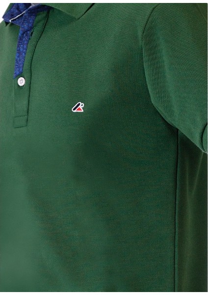 Polokoton % 100 Pamuk Polo Yaka Erkek T-Shirt – Koyu Yeşil, Düğmeli, Kısa Kollu, Yazlık Spor Model fiyatları