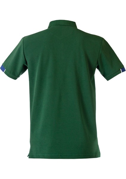 Polokoton % 100 Pamuk Polo Yaka Erkek T-Shirt – Koyu Yeşil, Düğmeli, Kısa Kollu, Yazlık Spor Model modelleri