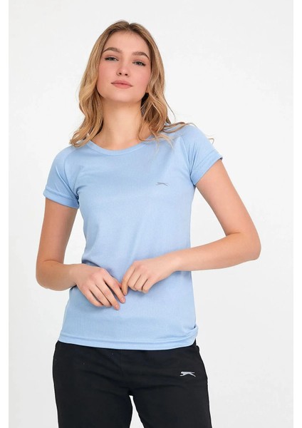 Relax Kadın Kısa Kollu T-Shirt Açık Mavi modelleri