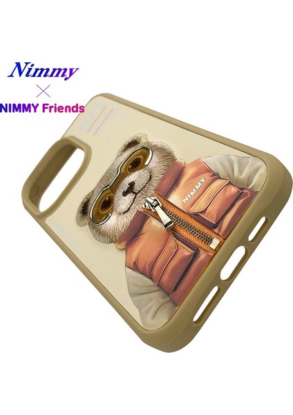 iPhone 15 Pro Uyumlu 3D Gözlük Fermuar Ayıcık Detaylı Nakış İşlemeli Kabartmalı Cool Cute Kılıf fırsatları