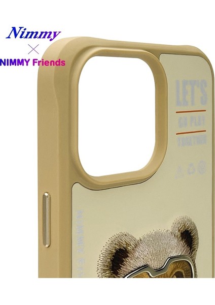 iPhone 15 Pro Uyumlu 3D Gözlük Fermuar Ayıcık Detaylı Nakış İşlemeli Kabartmalı Cool Cute Kılıf indirimleri