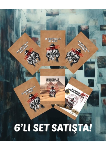 6lı Paket Premium Versiyon Dedektif Oyunu Çözülemeyen Davalar