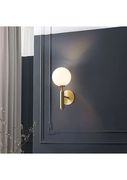 Modern metal abajur, kahverengi, E14 duy, şık ve estetik ev aydınlatma seçeneği