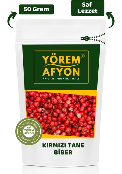 Yörem Afyon Dünya Mutfakların Vazgeçilmezi Saf Ve Katkısız Kırmızı Tane Biber | 80gr.