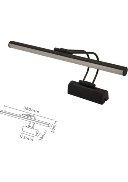 Siyah Aydınlatma Duvar Ayna Tablo Kuğu ve Flüt Desenli 6W Alüminyum Duyli fiyatları