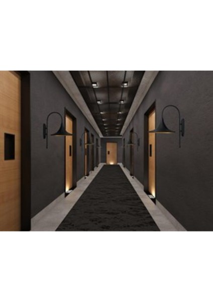 Şık Siyah Aplik Lamba, Modern ve Zarif Aydınlatma Dekoru, Metal, E27 Duy, Siyah fiyatları