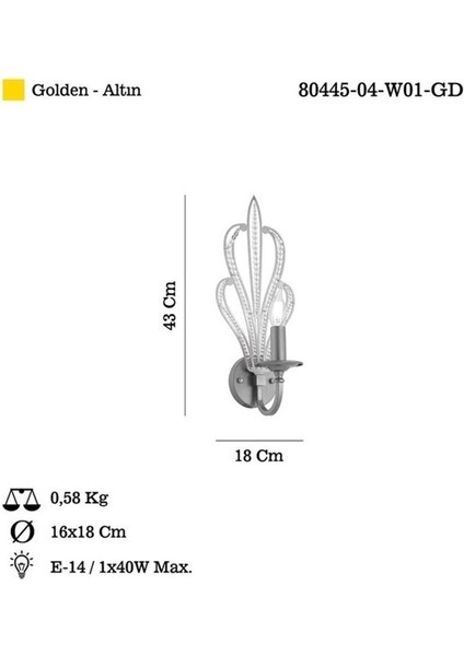 Varesa Teklı Aplık 1 x E14