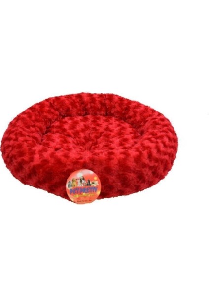 Yumuşak ve şık, 55x55 cm konforlu yatak, bordo renk, simit model, 50 cm yüksek. fiyatları