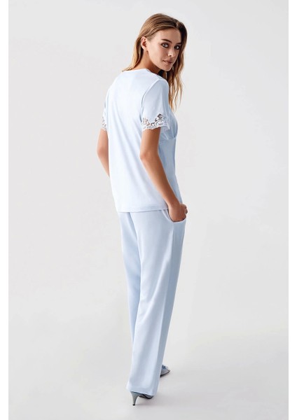 322 Kadın Sabahlıklı Pijama Takımı