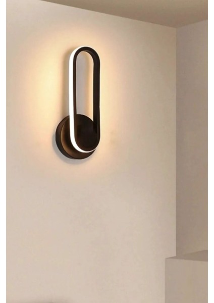 Modern Siyah Alüminyum Aplik, Ledli, GU10 Duy, Şık ve Kullanışlı Işıklandırma