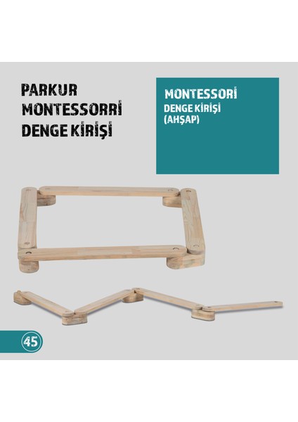 Ahşap Denge Tahtası Parkuru Denge Yolu
