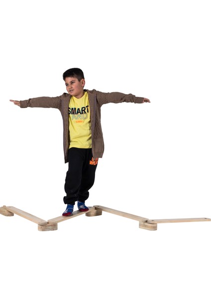 Ahşap Denge Tahtası Parkuru Denge Yolu