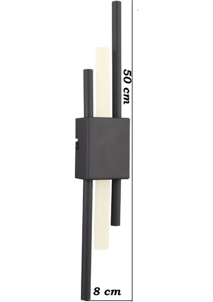 Modern LED Aplik (Pilli Değildir) -3000K Gold Kaplama Akrilikli Boru LED Aplik Modern