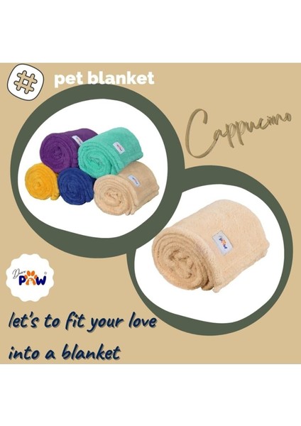 Yumuşak ve Rahat Çok Amaçlı Evcil Hayvan Battaniyesi ve Havlusu, Kahverengi, 75 cm