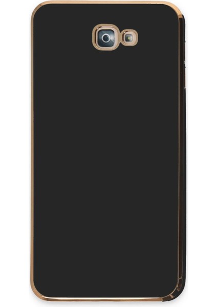 Samsung Galaxy J7 Prime Kılıf Volet Silikon - Siyah Glstd