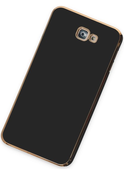 Samsung Galaxy J7 Prime Kılıf Volet Silikon - Siyah Glstd