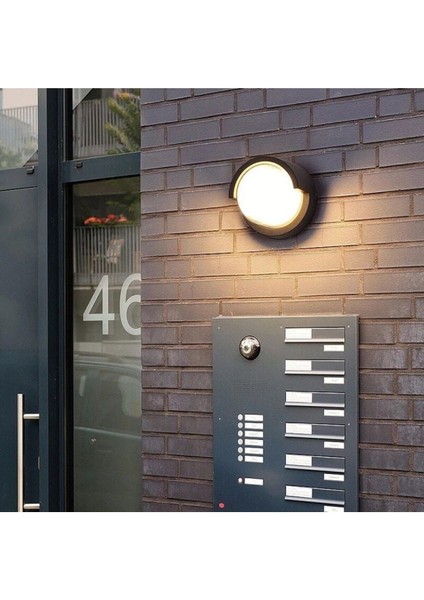 5 W Yuvarlak Kapaklı LED Duvar Aplik Suga-5 Rc Sarı Işık (4200K) - Siyah - IP54 - 076-019-0005 fırsatları