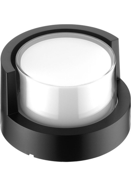 5 W Yuvarlak Kapaklı LED Duvar Aplik Suga-5 Rc Sarı Işık (4200K) - Siyah - IP54 - 076-019-0005
